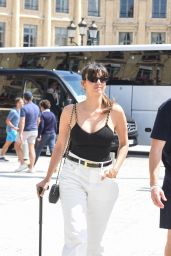 Nina Dobrev and Shaun White at Bercy Arena in Paris 07-28-2024