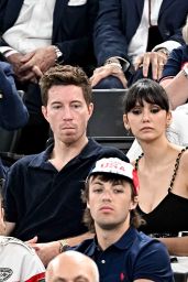 Nina Dobrev and Shaun White at Bercy Arena in Paris 07-28-2024