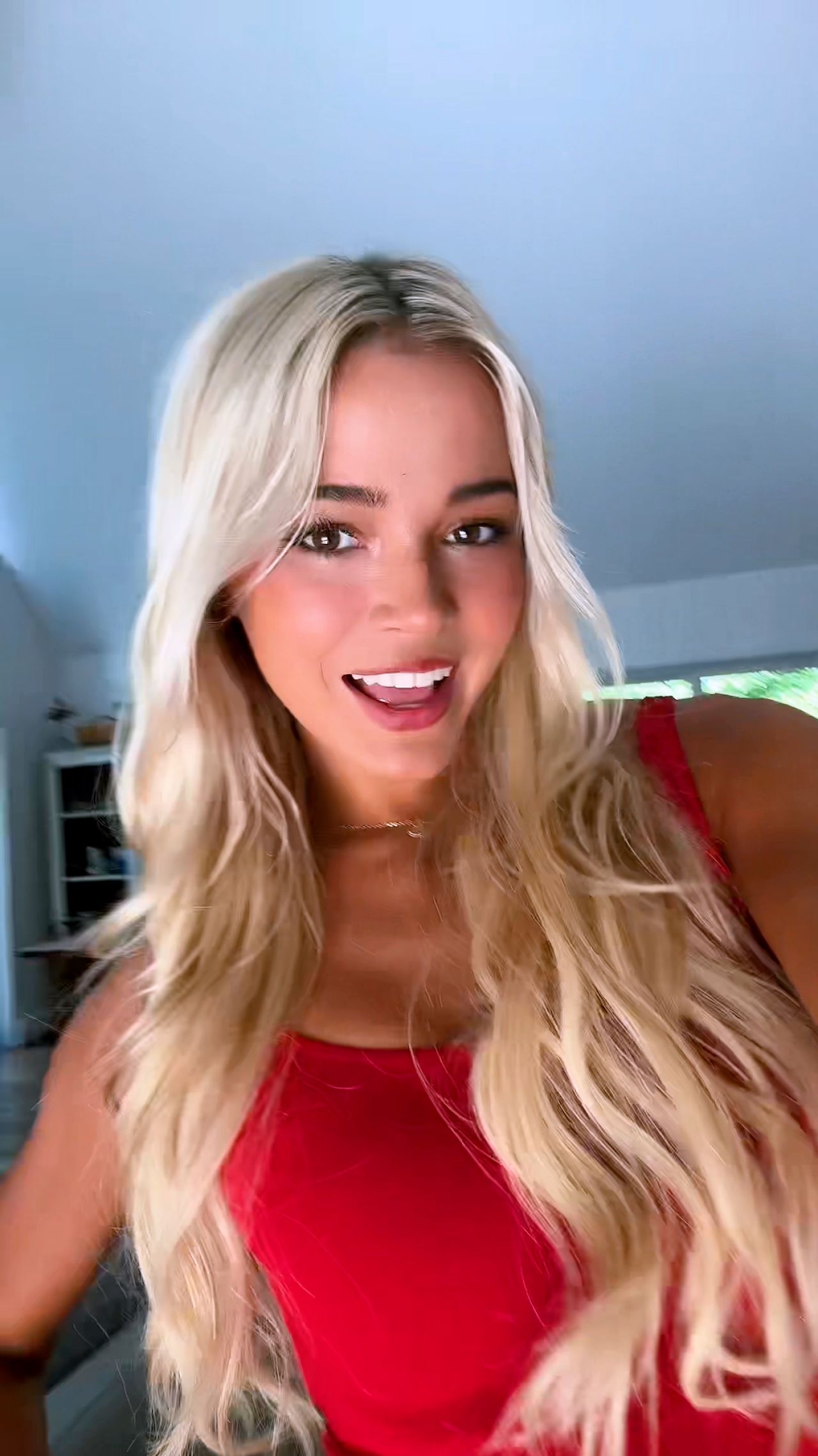 Olivia Dunne in a Red Mini Dress 07-04-2024 • CelebMafia