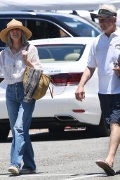 Pam Dawber Shops for Antiques at a Vintage Flea Market in Santa Monica 06-30-2024