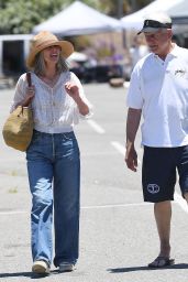 Pam Dawber Shops for Antiques at a Vintage Flea Market in Santa Monica 06-30-2024