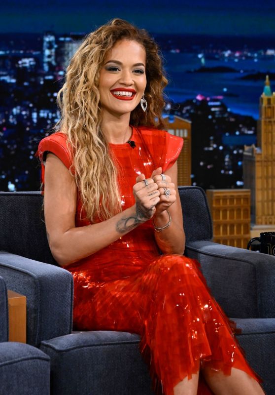 Rita Ora - The Tonight Show Starring Jimmy Fallon 07-09-2024 • CelebMafia