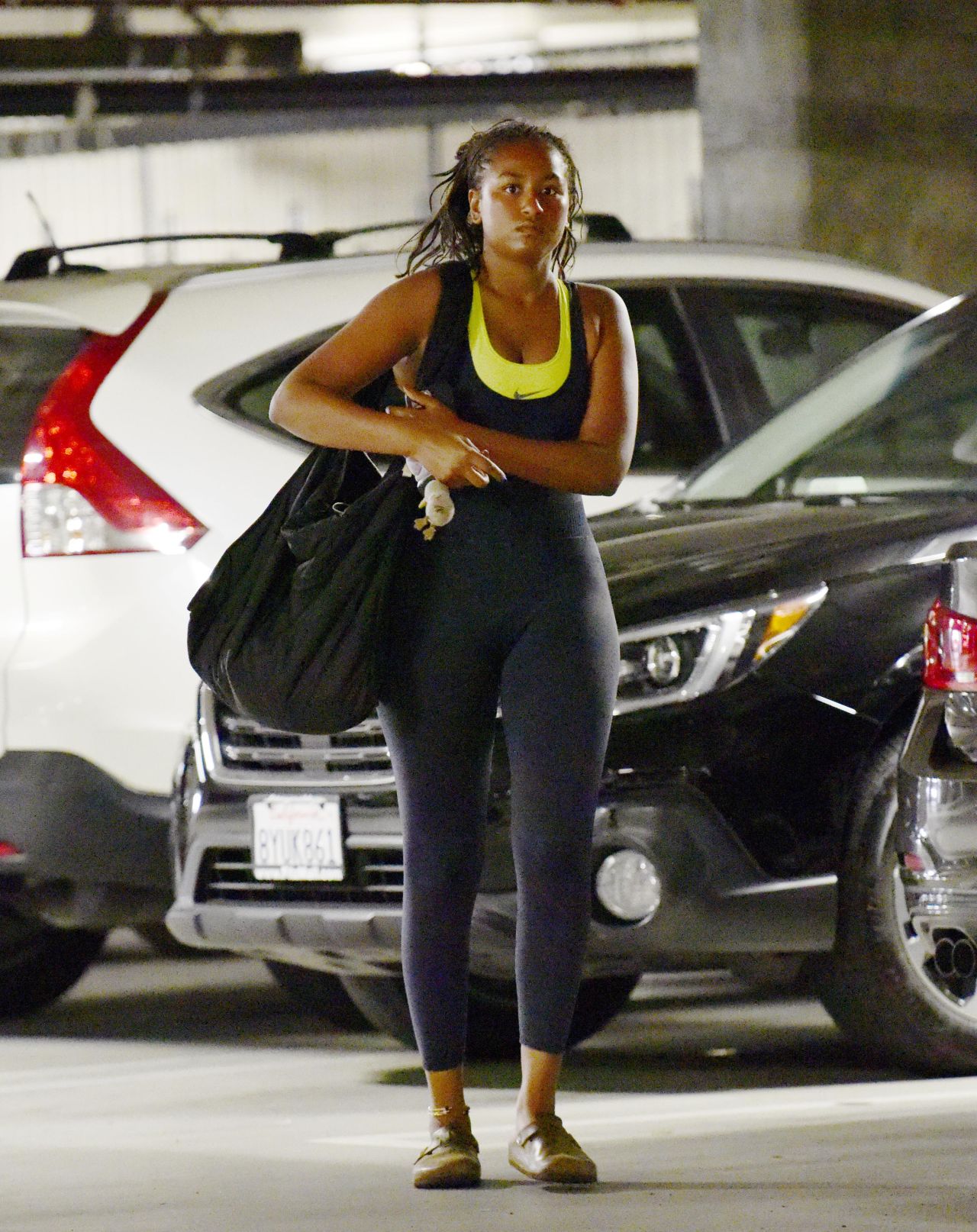 Sasha Obama Leaving a Gym in Los Angeles 07-16-2024 • CelebMafia