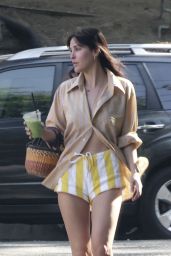 Scout Willis in Chic Striped Outfit in Los Feliz 07-23-2024