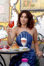 Simona Tabasco Films the new "Martini" Commerical in Taormina 06-29-2024