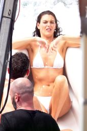 Vittoria Ceretti Filming For a New Dolce and Gabbana Commercial in Capri 07-08-2024