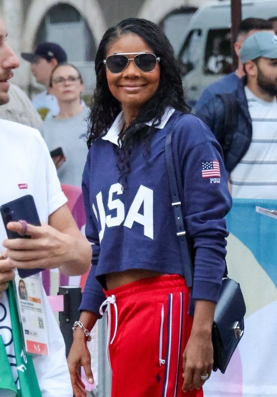 Gabrielle Union at USA vs. Nigeria Women