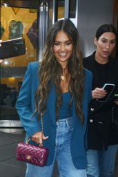 Jessica Alba in Blue - Out in New York 08-19-2024