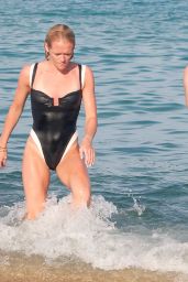 Phoebe Tomlinson at Club 55 in Saint Tropez 08-26-2024