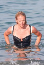 Phoebe Tomlinson at Club 55 in Saint Tropez 08-26-2024