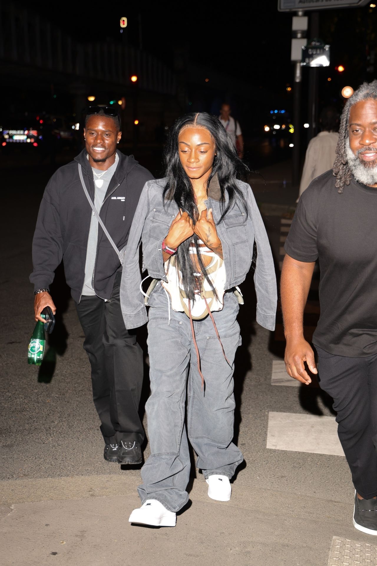 Sha'Carri Richardson Outside Paris 2024 Olympic Basketball Final 0810