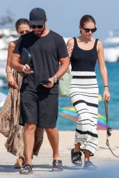 Thylane Blondeau on the Beach in Saint Tropez 08-02-2024