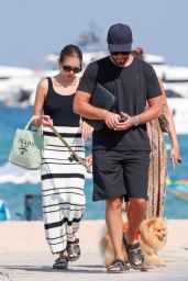 Thylane Blondeau on the Beach in Saint Tropez 08-02-2024