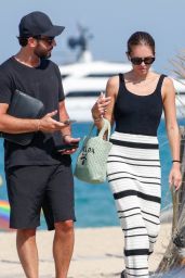Thylane Blondeau on the Beach in Saint Tropez 08-02-2024