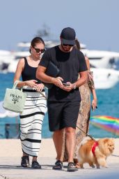 Thylane Blondeau on the Beach in Saint Tropez 08-02-2024
