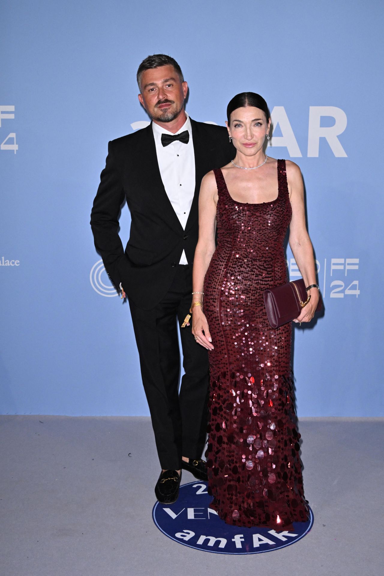 Elisabetta Franchi at Venice Film Festival Featured the AmfAR Gala 2024