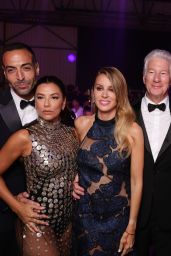 Eva Longoria Sparkles in Sheer Sequin Gown at Venice Film Festival