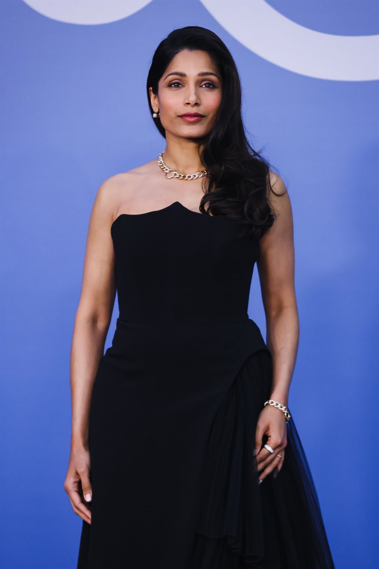 Freida Pinto at CNMI Sustainable Fashion Awards During Milan Fashion