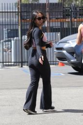 Jenn Tran and Sasha Farber Strike a Poserific Posture after DWTS Rehearsals 09-29-2024