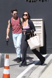 Jenn Tran and Sasha Farber Strike a Poserific Posture after DWTS Rehearsals 09-29-2024