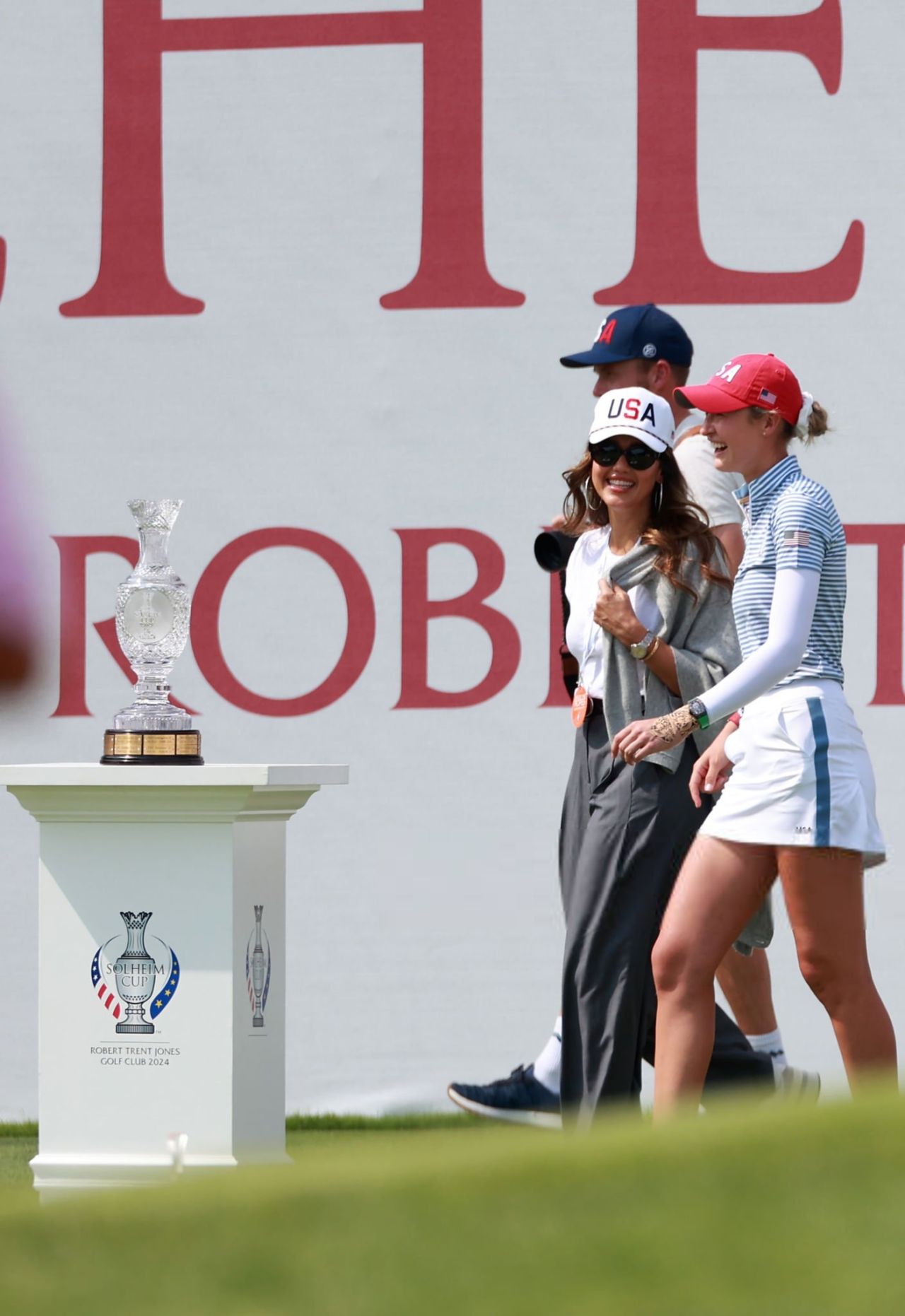 Jessica Alba Attends Day Two of the Solheim Cup 09142024 • CelebMafia