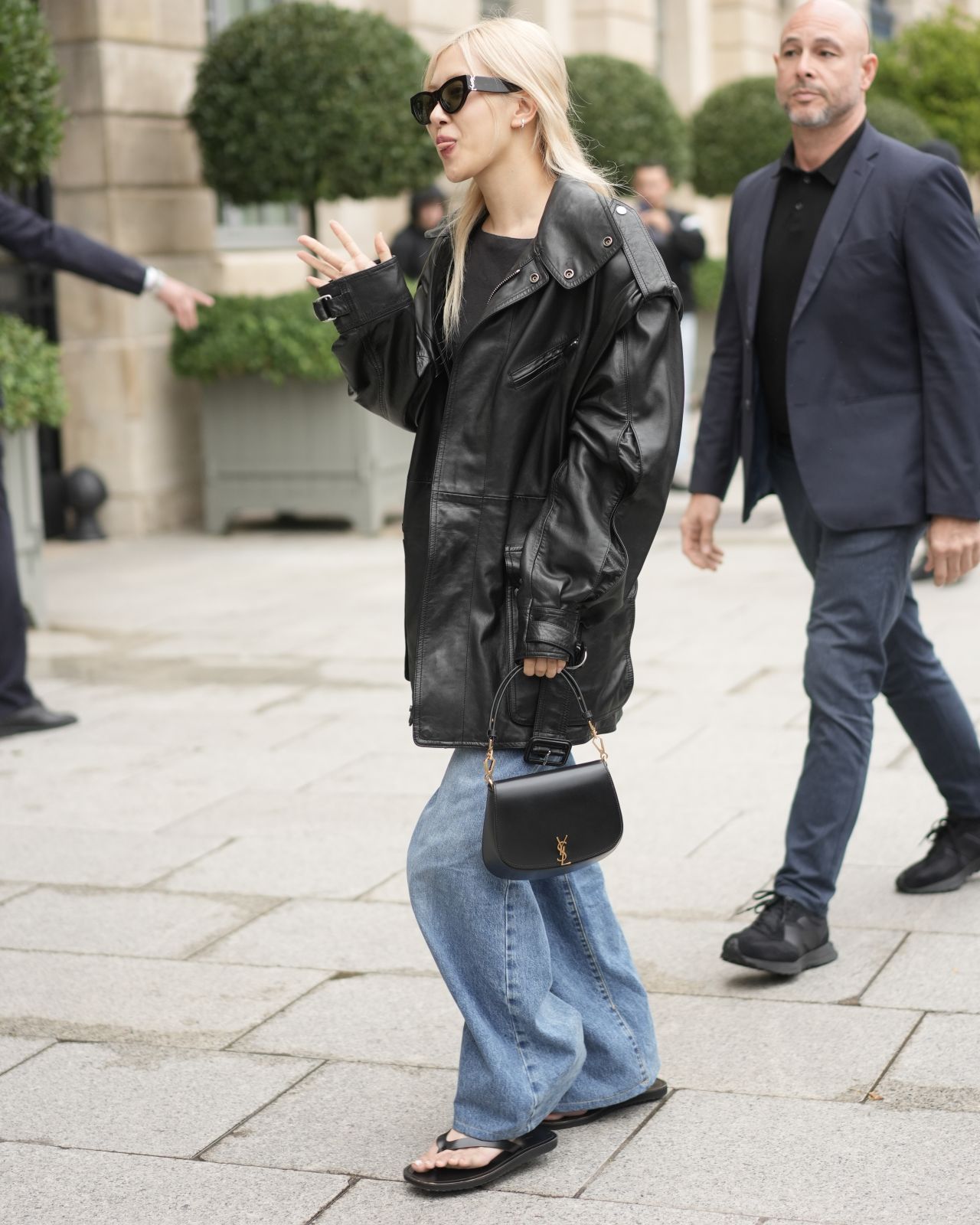 Rosé of Blackpink Greets Fans During Paris Fashion Week 09242024