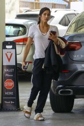 Sofia Boutella Casually Enjoys a Cigarette While Waiting for Her Car in Beverly Hills