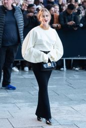 Valentina Ferragni Shines at Schiaparelli PFW Arrivals in Paris 09-26-2024