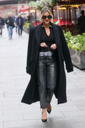 Ashley Roberts Shines in Metallic Trousers at Heart Radio London 10-15-2024