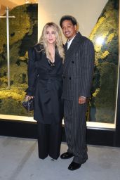 Cher & A.E. Edwards Depart Burberry NY Flagship 10-16-2024