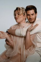 Florence Pugh & Andrew Garfield - Bustle Magazine October 2024