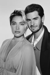 Florence Pugh & Andrew Garfield - Bustle Magazine October 2024
