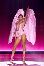 Gigi Hadid Dazzles in Pink: Victoria