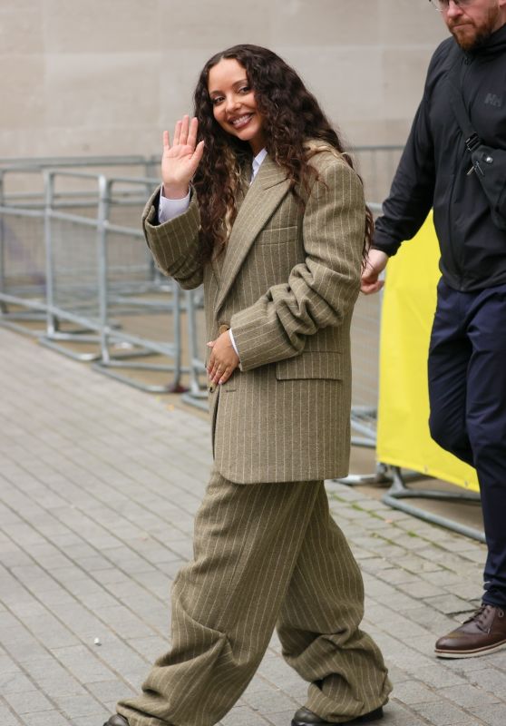 Jade Thirlwall Exudes Style in Oversized Trouser Suit at BBC Livce Lounge [10-25-2024]