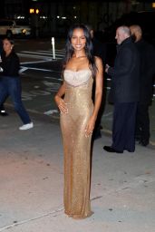 Jasmine Tookes Shines in Gold at VS Fashion Show Afterparty in NYC (10-15-2024) 