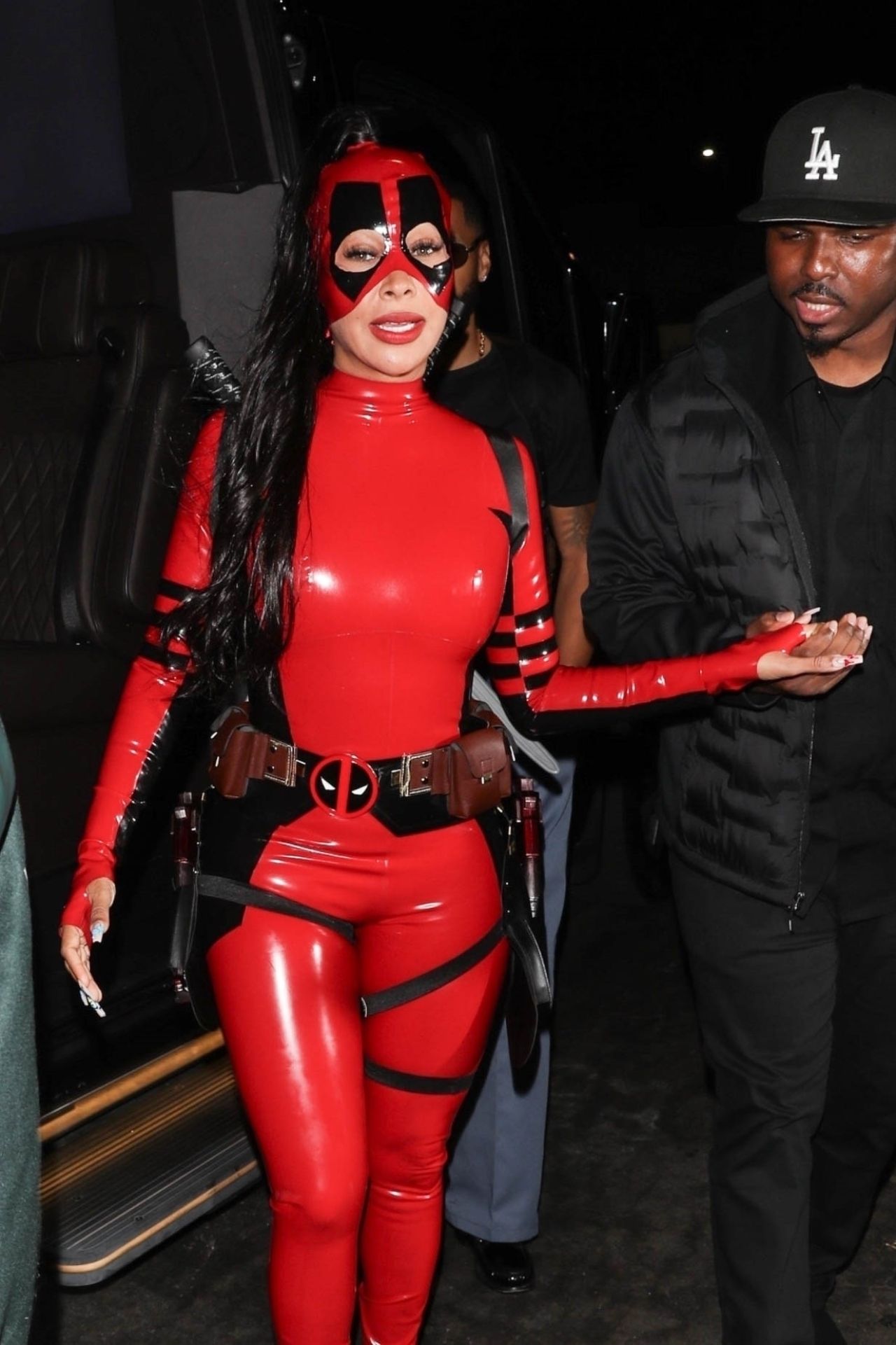 La La Anthony Dons Deadpool Costume for Halloween Party in LA Actress