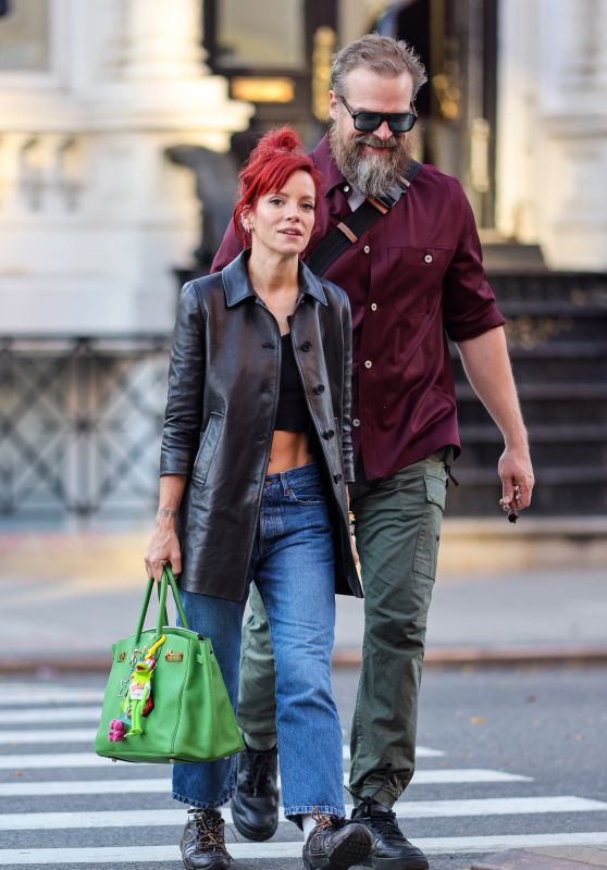 Lily Allen & David Harbour Take a Stylish Stroll in NYC [10-22-2024]