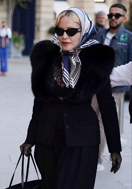 Madonna Exudes Classy Chic Style in Paris Hotel Arrival [10-28-2024]