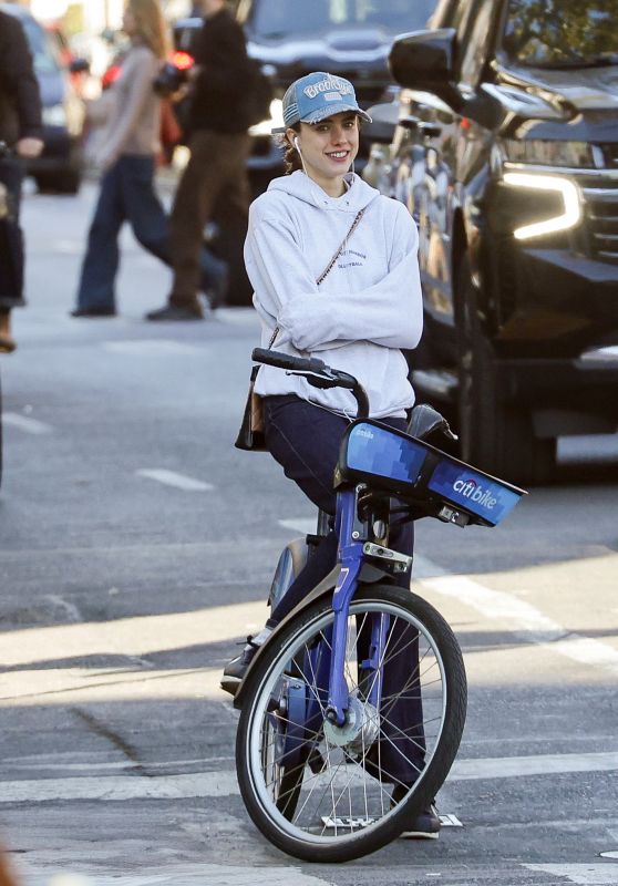 Margaret Qualley Cycles through New York [10-26-2024]