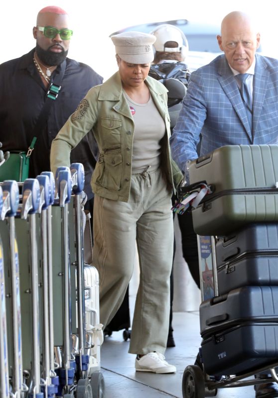 Taraji P. Henson Flies Under Radar at LAX in Military-Inspired Ensemble [10-24-2024]