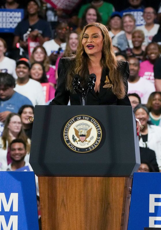 Tina Knowles Brings Matriarchal Wisdom to VP Campaign Rally in Houston [10-25-2024]