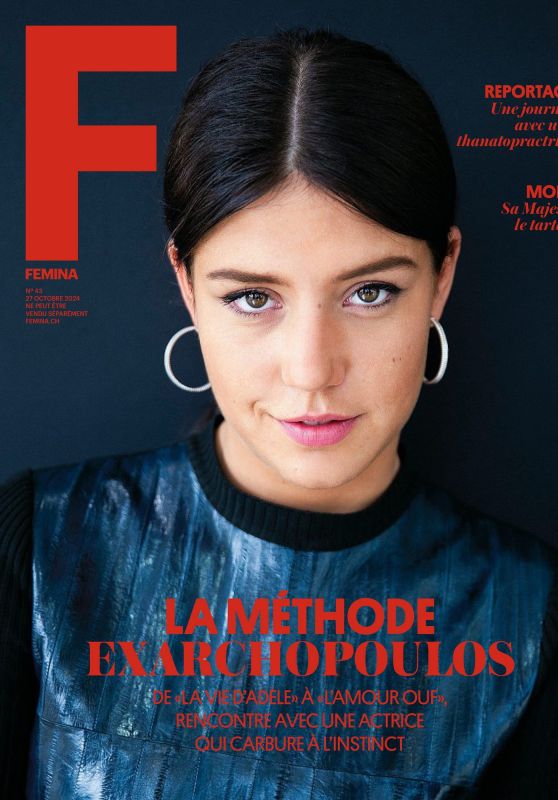 Adèle Exarchopoulos Graces Cover of Femina France [10-27-2024]