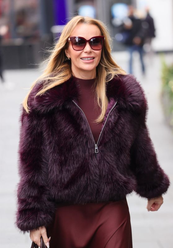 Amanda Holden Steps Out in Chic Burgundy [11-11-2024]