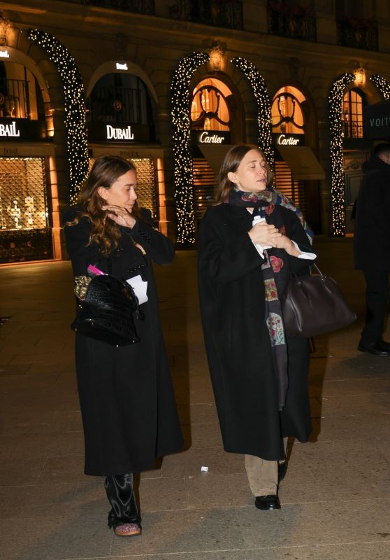 Ashley and Mary-Kate Olsen Enjoy Festive Parisian Family Stroll [11-20-2024]