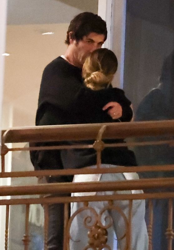 Ashley Benson and Brandon Davis Share Romantic Hug at Sushi Park [11-12-2024]