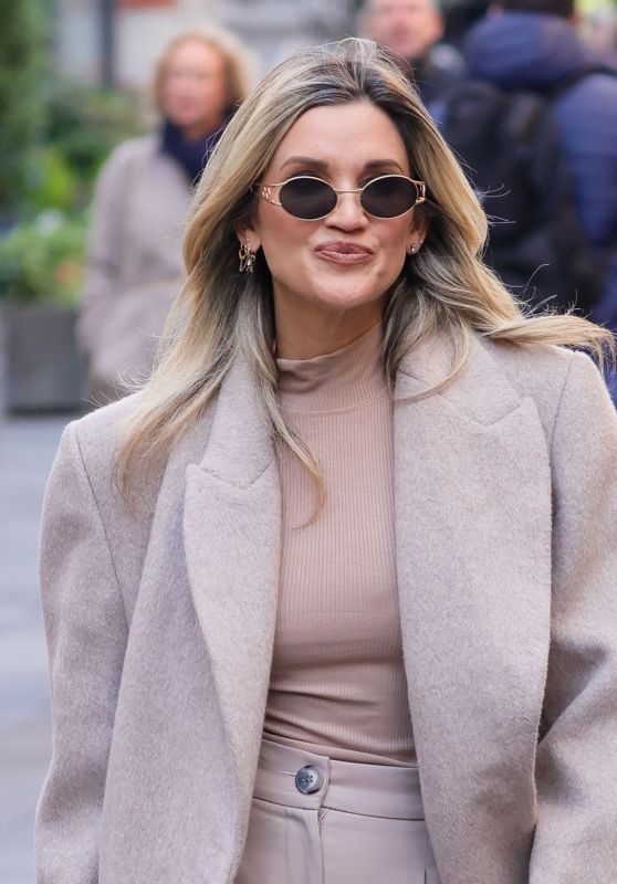 Ashley Roberts Steps Out Stylishly at Heart Radio [11-12-2024]