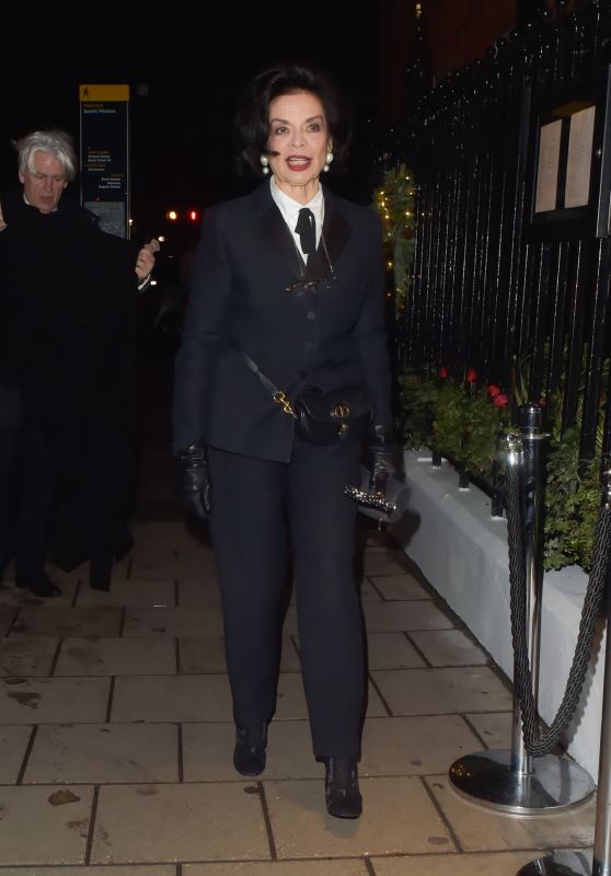 Bianca Jagger Spotted at Claridge