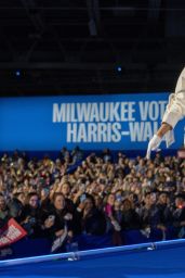 Cardi B Pumps up the Crowd in Support of Kamala Harris at Wisconsin Rally [11-01-2024]