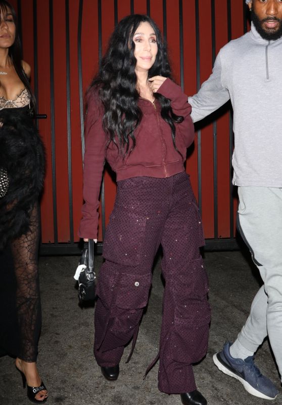 Iconic Duo Cher and Jesse Jo Stark Step Out of Kendall Jenner’s Halloween Party in Hollywood [10-31-2024].