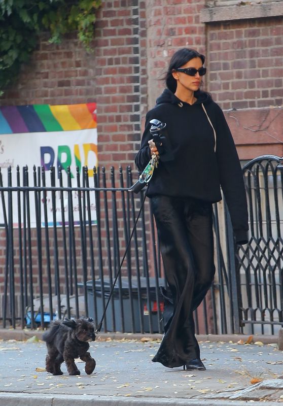 Irina Shayk and Peanut Enjoy a Stylish Stroll in NYC [07-11-2024]